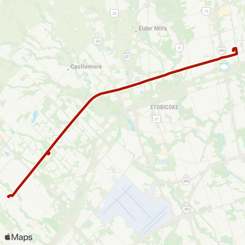 Brampton Transit Züm Queen map