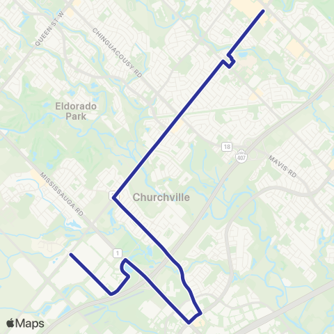 Brampton Transit Hereford map