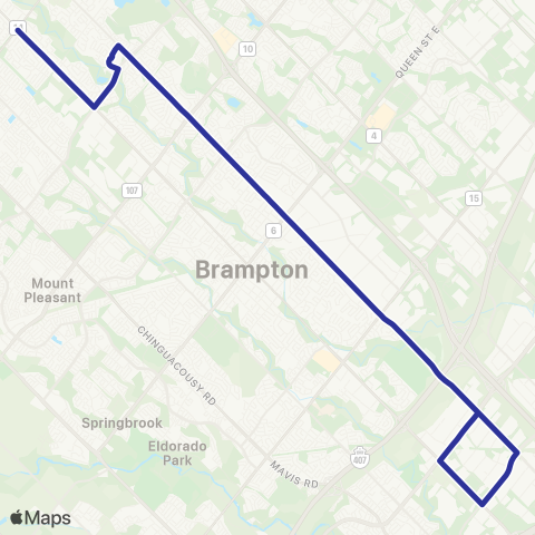 Brampton Transit Kennedy map