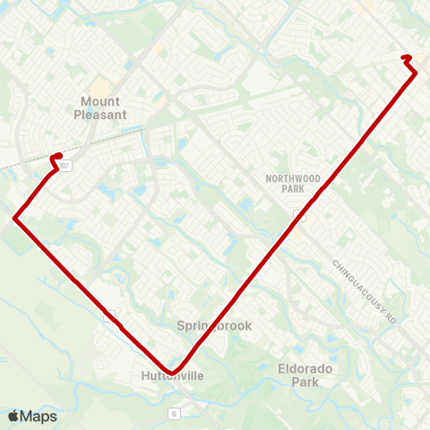 Brampton Transit Züm Queen West map