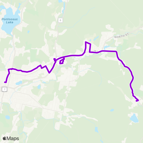 BRTA Pittsfield, Dalton, Hinsdale map