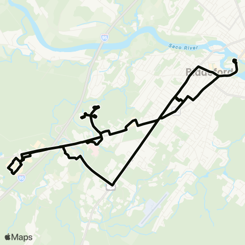 BSOOB Transit Black / Biddeford Crossing map