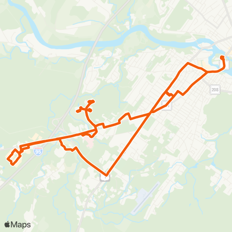 BSOOB Transit Orange / Biddeford Crossing map