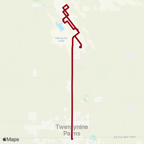 Basin Transit 3a Twentynine Palms Marine Base map