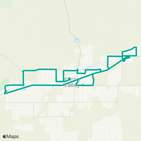 Basin Transit 7a Yucca Valley North map