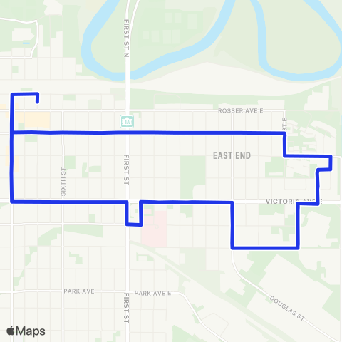 Brandon Transit East Hospital-ACC map