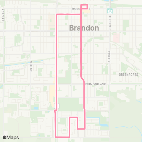 Brandon Transit South Central map