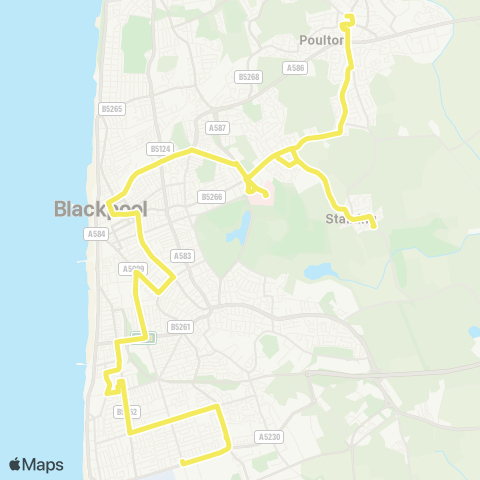 Blackpool Transport  map