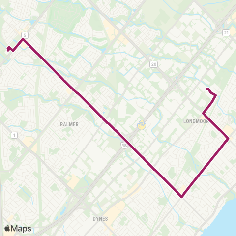 Burlington Transit Walkers map