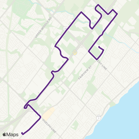 Burlington Transit North Service map