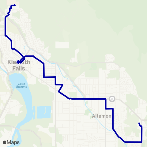 Basin Transit Service Mainline map