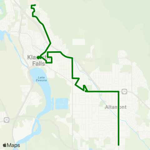 Basin Transit Service Mainline map