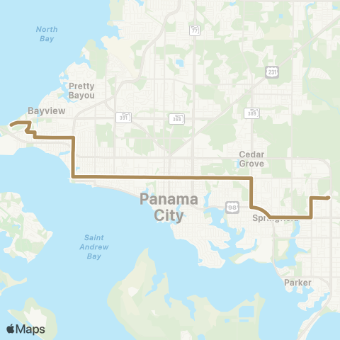 Bay Town Trolley City Hall & Marina / Gulf Coast SC map