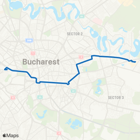 STB - Societatea de Transport București Complex Comercial Pantelimon–Piata Operei map