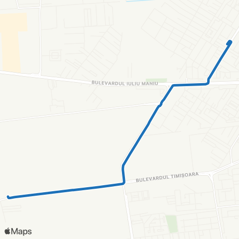 STB - Societatea de Transport București Complex Comercial Apusului–C.E.T. Vest Militari map