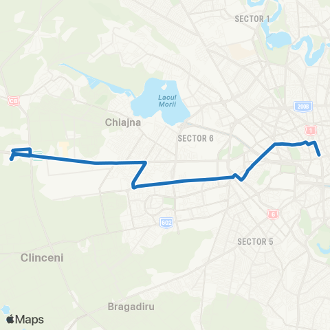 STB - Societatea de Transport București Piata 21 Decembrie 1989–Carrefour Militari map