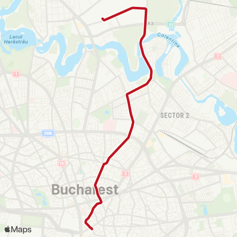 STB - Societatea de Transport București Piata Sf. Vineri–Platforma Industriala Pipera map