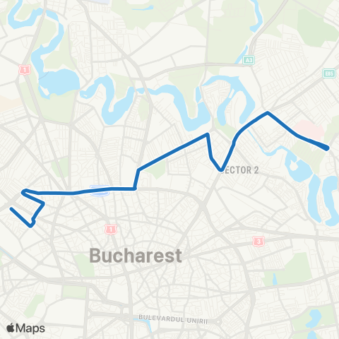 STB - Societatea de Transport București Institutul Oncologic–Gara Basarab map