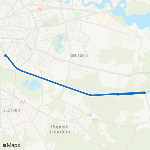 STB - Societatea de Transport București Univ. Crestina Dimitrie Cantemir–Cartier Rez. Splaiul Unirii map