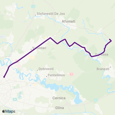 STV Piteasca–Bucur Obor map