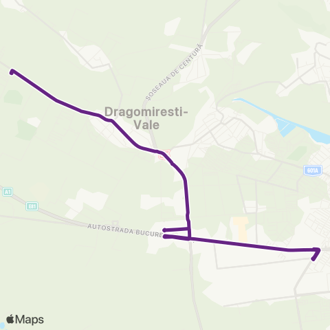 STB - Societatea de Transport București Valea Cascadelor–Dragomiresti Deal map