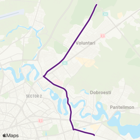 STV Republica–Pod Cfr Stefanesti map