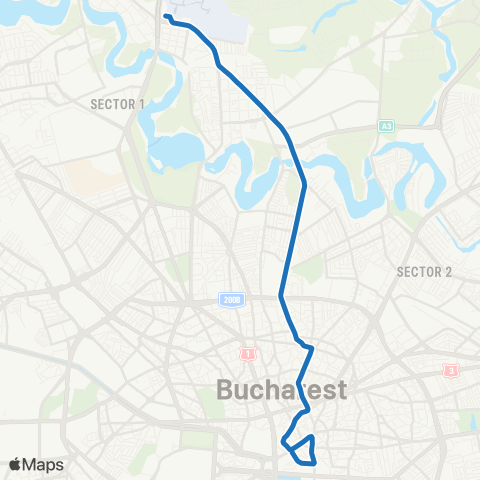 STB - Societatea de Transport București Piata Sfanta Vineri–Aeroport Baneasa map