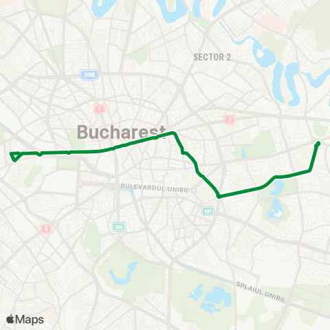 STB - Societatea de Transport București Facultatea de Medicina–Bd. Basarabia map