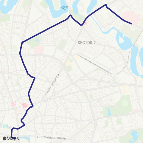 STB - Societatea de Transport București Piata Unirii 2–Institutul Oncologic map