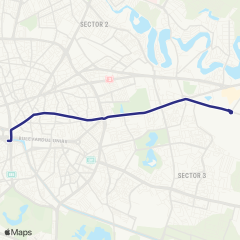 STB - Societatea de Transport București Republica–Piata Unirii 2 map