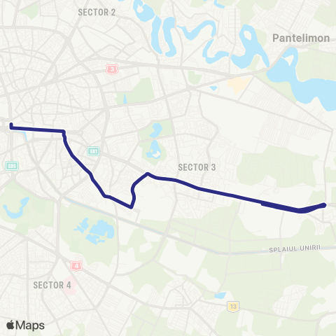 STB - Societatea de Transport București Piata Unirii 4–Metrou Nicolae Teclu map