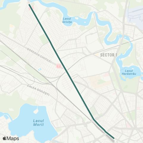 Metroul București Gara de Nord 2 - Straulesti map