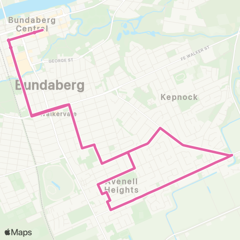 Translink Bundaberg City - Avenell Heights map