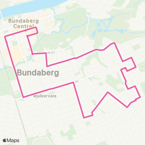 Translink Bundaberg City - Kepnock map