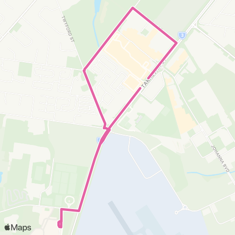 Translink Bundaberg Sugarland - CQU shuttle map