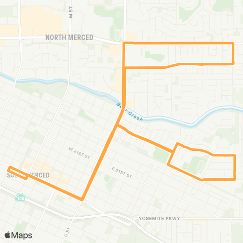 The Bus Olive Loops map