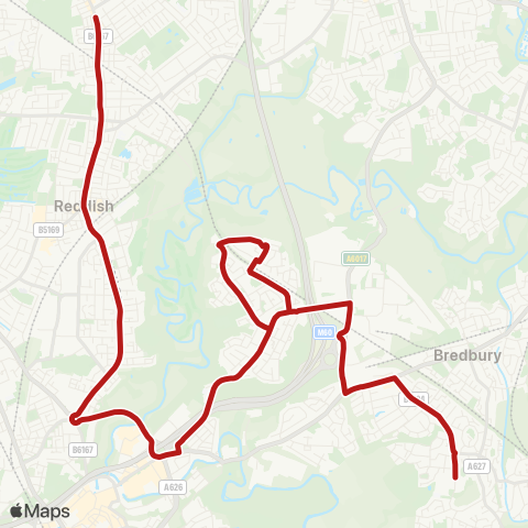 Belle Vue Coaches  map