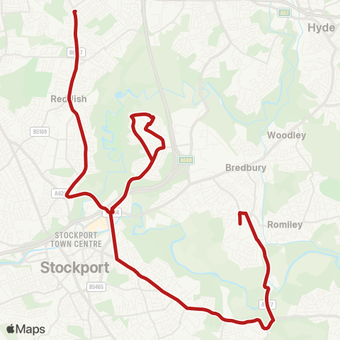 Belle Vue Coaches  map