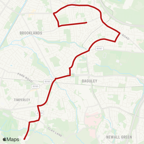 Belle Vue Coaches  map