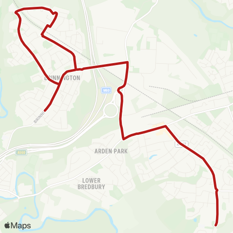 Belle Vue Coaches  map