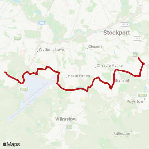 Belle Vue Coaches  map