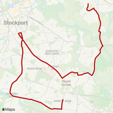 Belle Vue Coaches  map