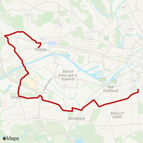 Belle Vue Coaches  map