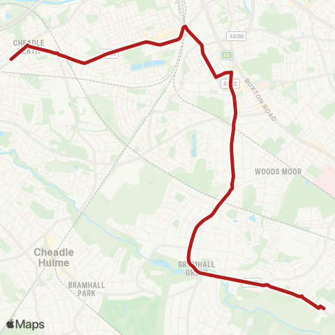 Belle Vue Coaches  map