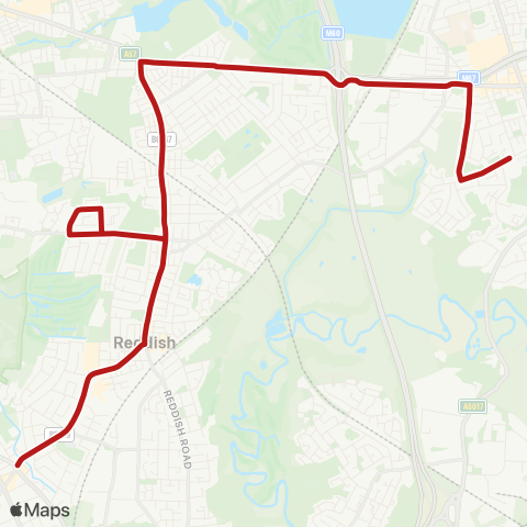 Belle Vue Coaches  map