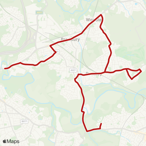 Belle Vue Coaches  map