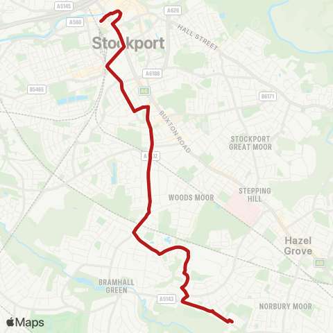 Belle Vue Coaches  map