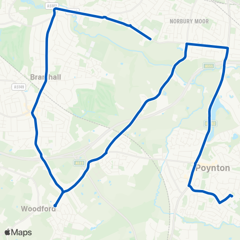 Belle Vue Coaches  map