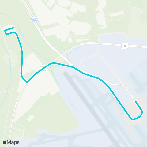 BWI Shuttle Amtrak-MARC Station map