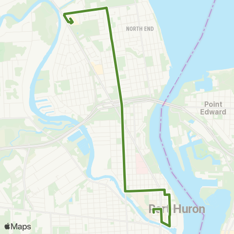 Blue Water Area Transit Route 4 map